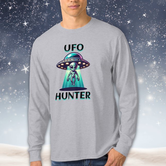 UFO Hunter | Ai Art with UFO and Alien T-Shirt (Creator Uploaded)