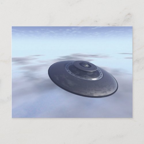 UFO in Flight Postcard