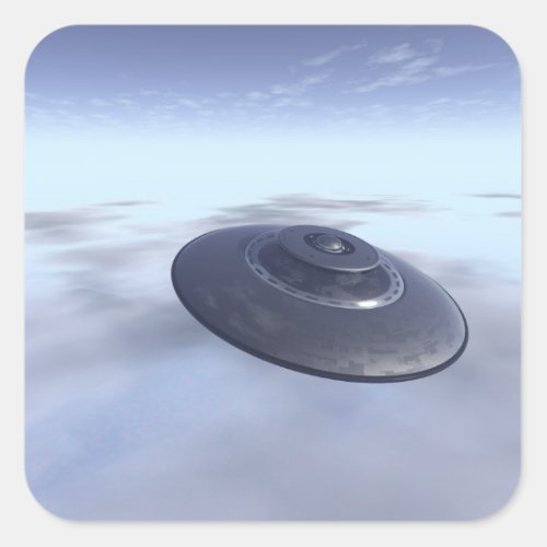 UFO in Flight Sticker