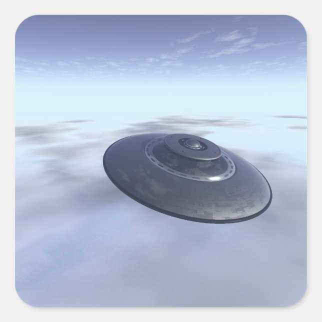 UFO in Flight Sticker (Front)