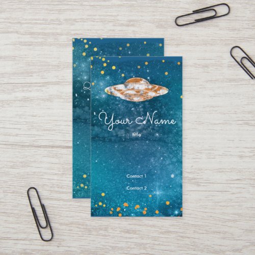 UFO  in the artistic galaxy Business Card