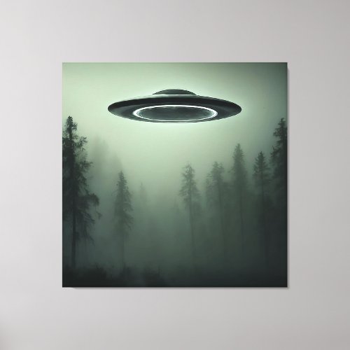 UFO in the Mist Canvas Print