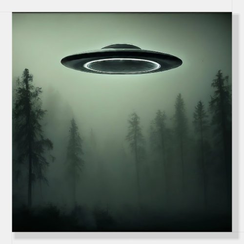 UFO in the Mist Foam Board