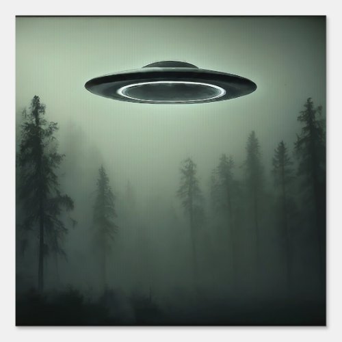 UFO in the Mist Sign