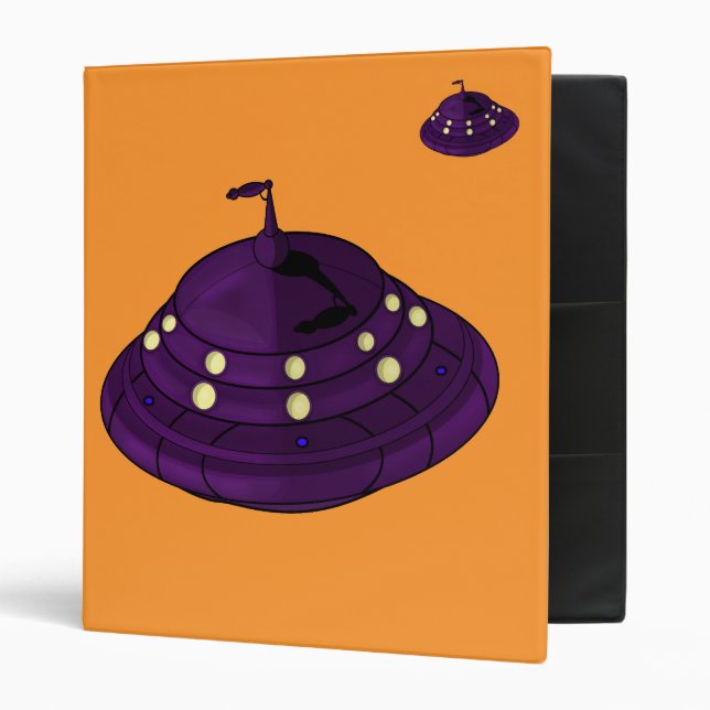 UFO Invasion! 3 Ring Binder (Front/Inside)