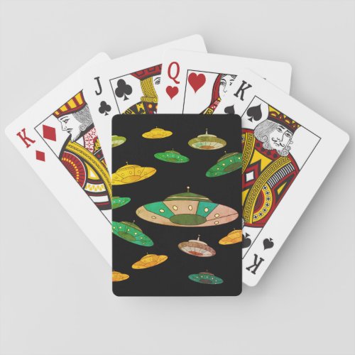 UFO invasion Poker Cards