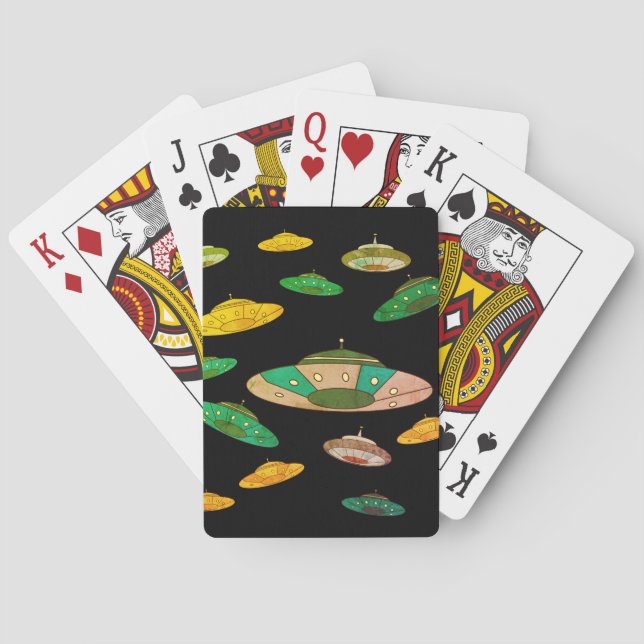 UFO invasion Poker Cards (Back)