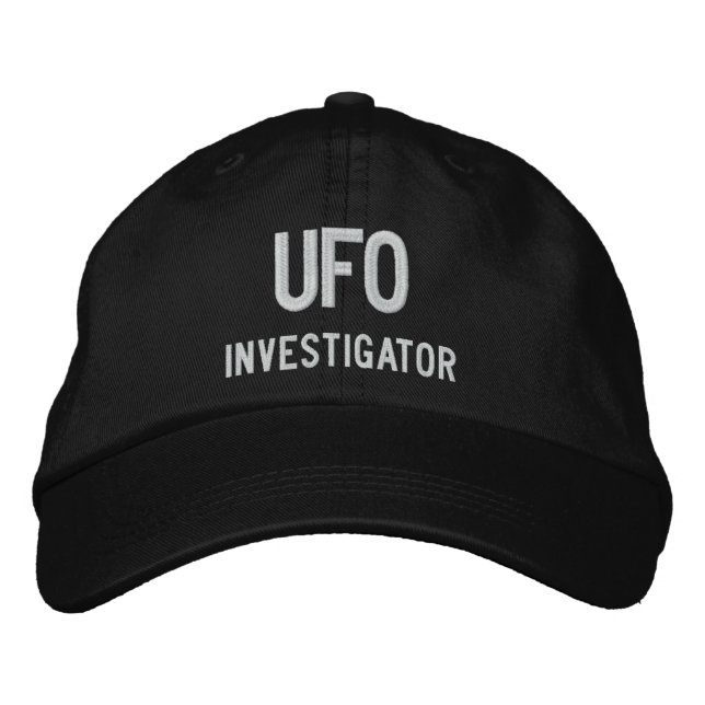 UFO, Investigator Embroidered Baseball Cap (Front)