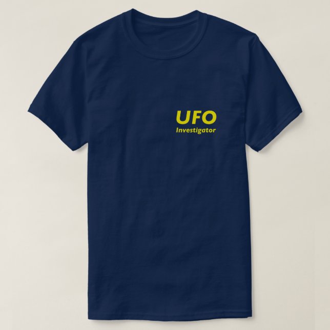 UFO Investigator T-Shirt (Design Front)
