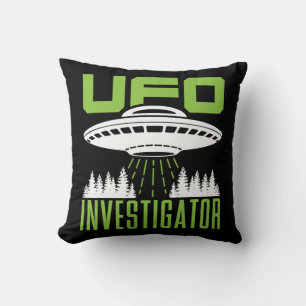 UFO Investigator Ufologist Throw Pillow