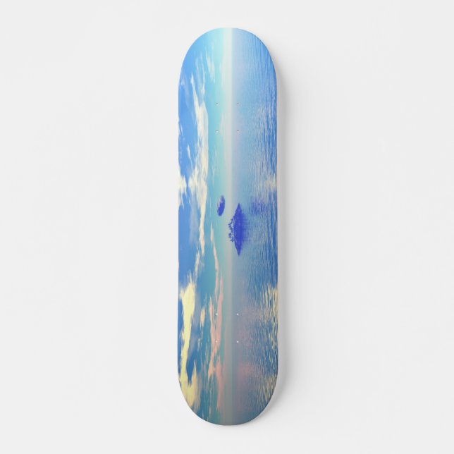 UFO Island - Retro Skateboard Deck (Front)