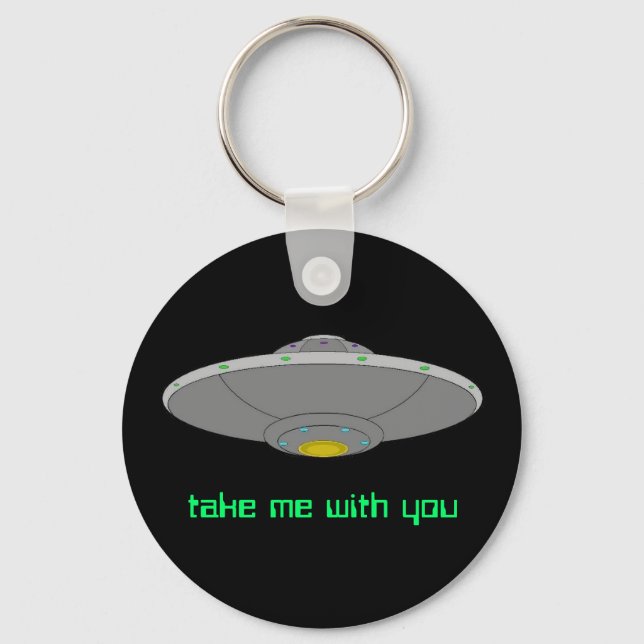 UFO keychain - take me with you (Front)