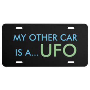 UFO License Plate