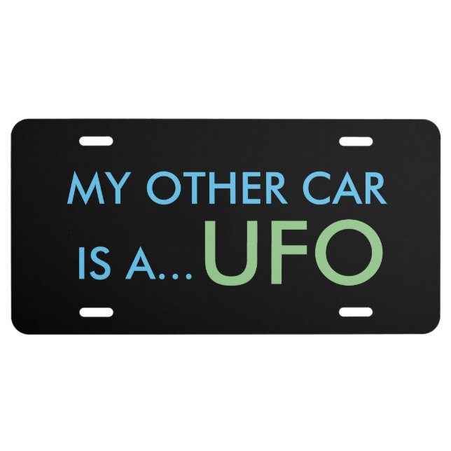 UFO License Plate (Front)