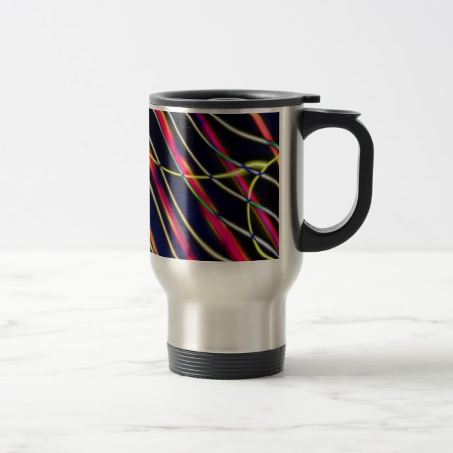 UFO light trails - 2 - Customized Travel Mug (Right)