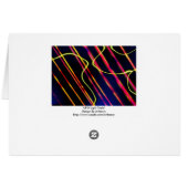UFO light trails Cards (Back Horizontal)