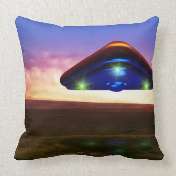 Ufo Lights Throw Pillow by prophoto at Zazzle