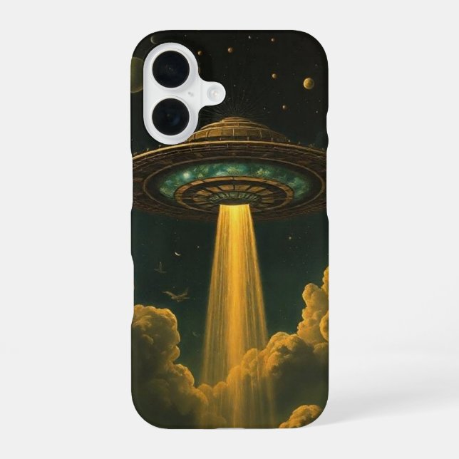 UFO making contact  Iphone Case (Back)