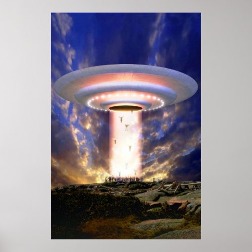 UFO mass abduction Poster