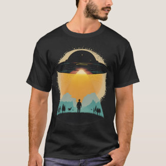 Ufo Mountain Abduction T-Shirt