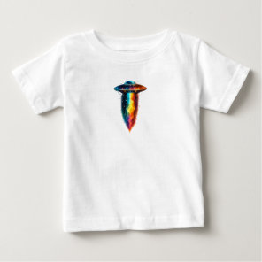 UFO – Mysterious Alien Spacecraft & Cosmic Design Baby T-Shirt