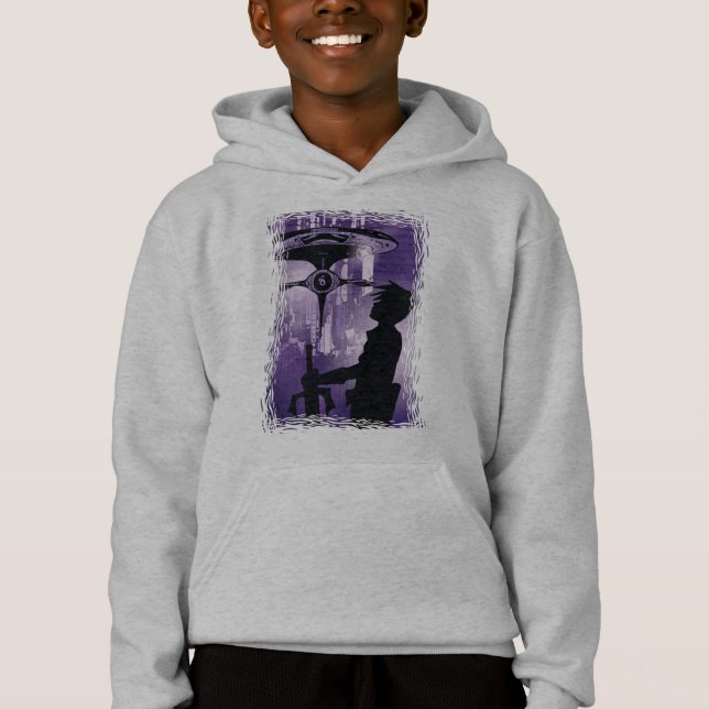 UFO - Mysterious Object Silhouette  Hoodie (Front)
