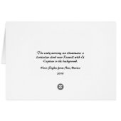 UFO over Roswell Cards (Back Horizontal)