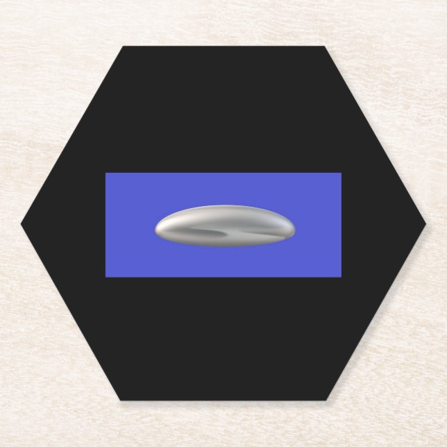UFO Party Supplies Paper Coaster (Front)