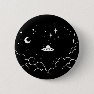 Ufo Pinback Button