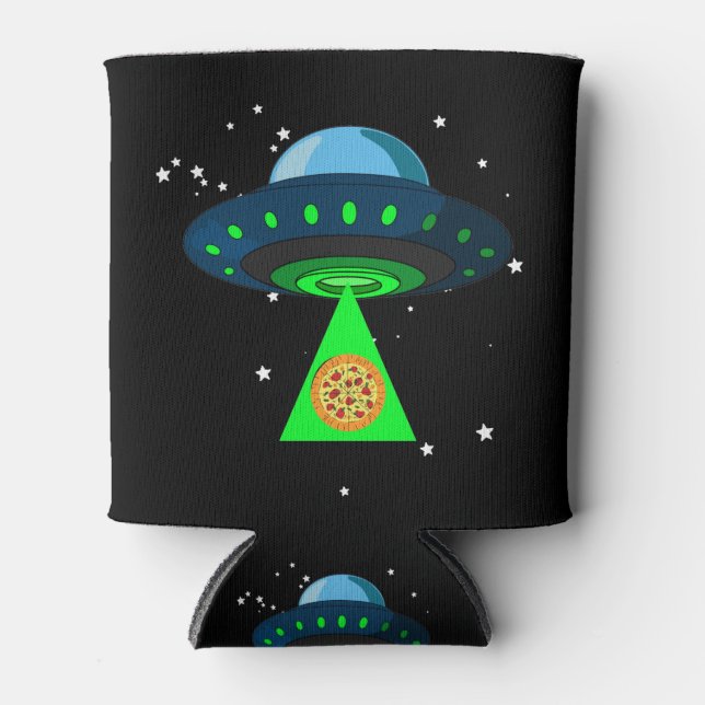 UFO Pizza Pick Up Can Cooler (Front)