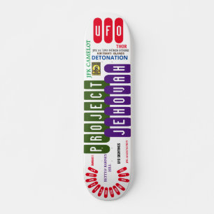UFO PROJECT JEHOVAH Skateboard, 7¾" Deck