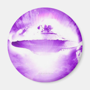 UFO Purple Arrival Magnet