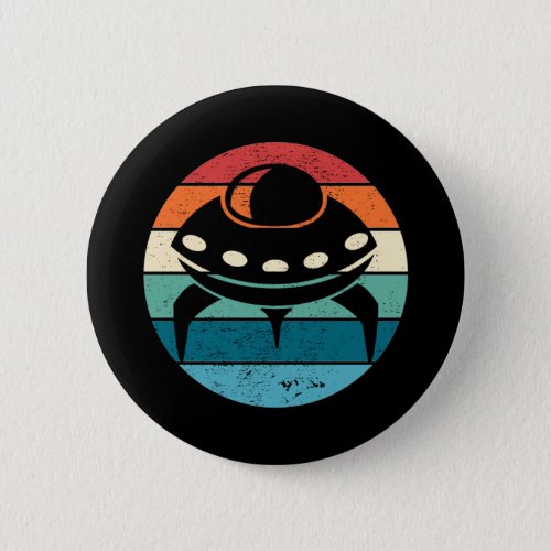 UFO Retro Sunset Button