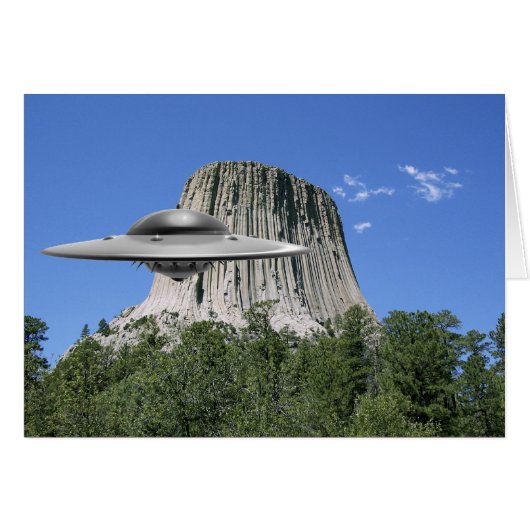 UFO Salamander at Devils Tower Cards (Front Horizontal)