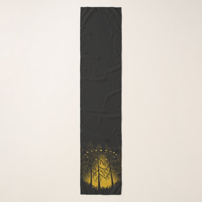 UFO Scarf Extraterestrial Alien Spacecraft Scarves (Front)