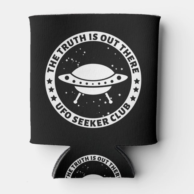 UFO Seeker Club Can Cooler (Front)
