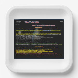 UFO Series: Alien, & military encounters Paper Plates