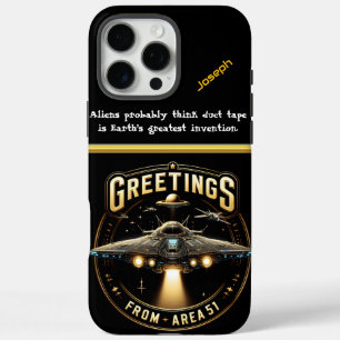 UFO Sighting Near Area 51 at Night iPhone 16 Pro Max Case