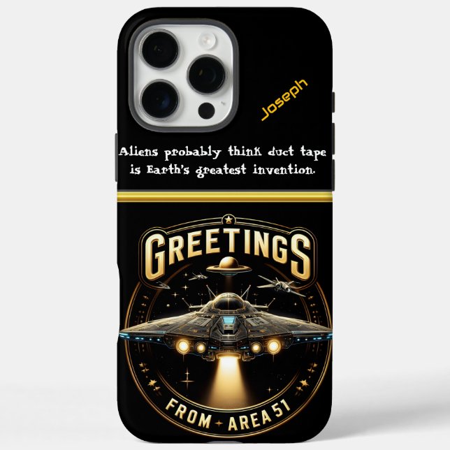 UFO Sighting Near Area 51 at Night Case-Mate iPhone Case (Back)