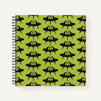 UFO Space Alien Sci Fi Flying Saucer Notebook