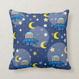 UFO Space Cats Pillows