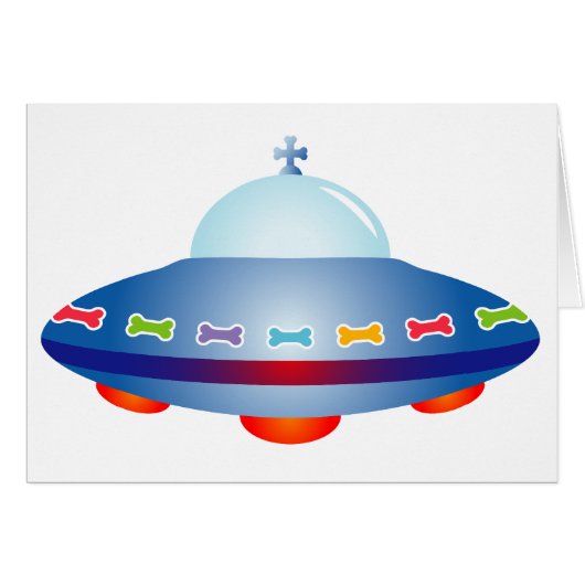 UFO Spaceship Cards (Front Horizontal)