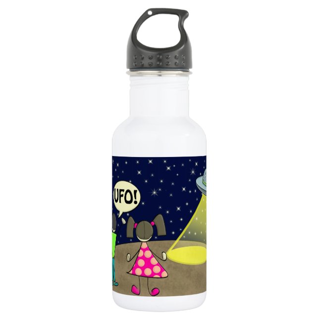 UFO STAINLESS STEEL WATER BOTTLE (Front)
