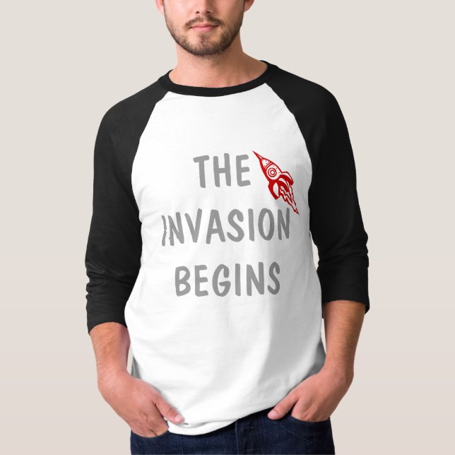 UFO T-Shirt - The Invasion Begins (Front)