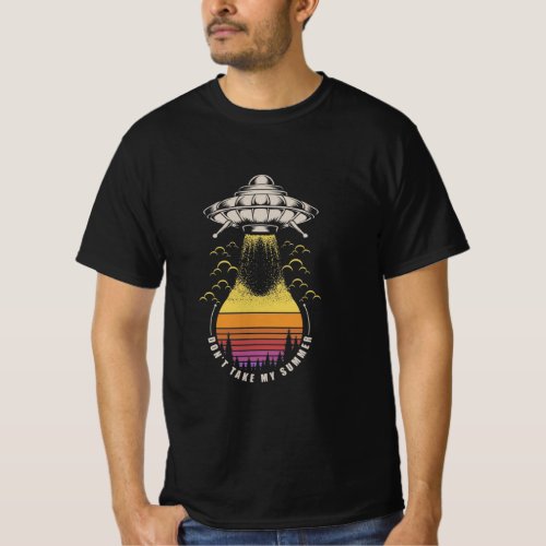 Ufo Take Sun Retro T_Shirt