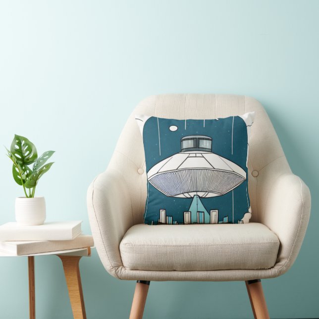UFO Throw Pillow (Chair)