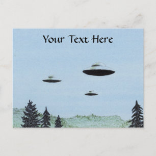 UFO Trio Postcard