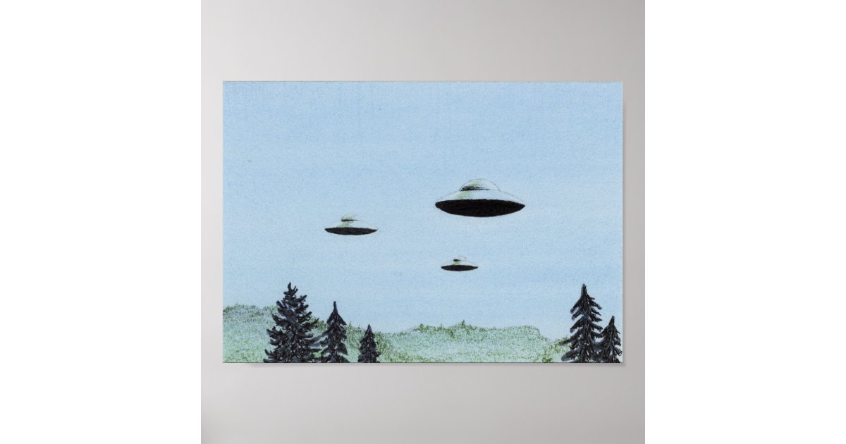 UFO Trio Poster | Zazzle