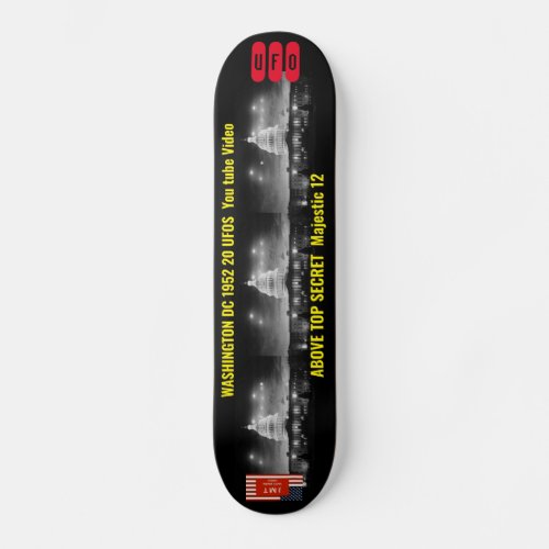 UFO WASH DC  1952  Skateboard