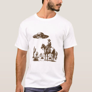 UFO Western Cowboy T-Shirt